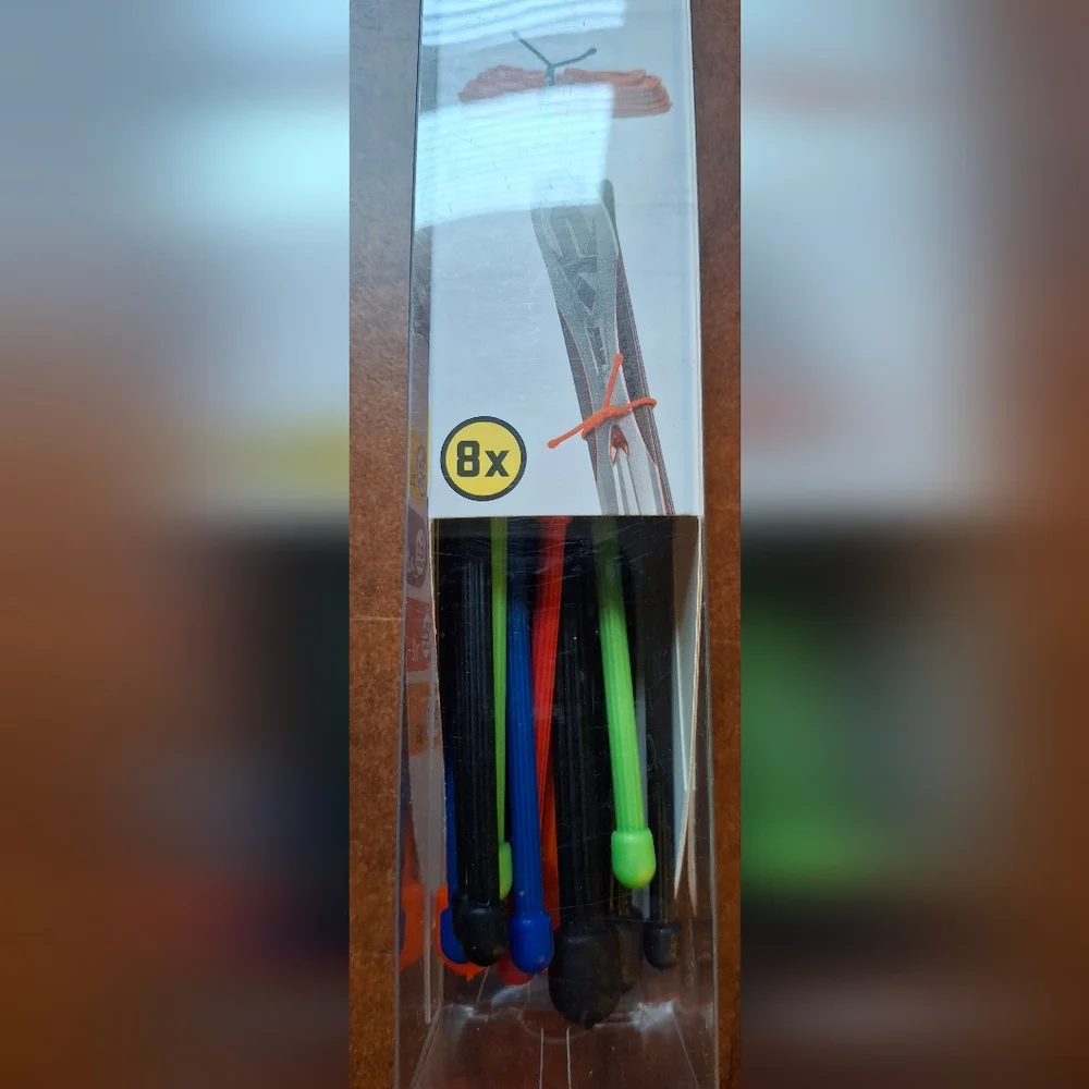 Nite Ize Gear Tie 8pk Assorted Strong Rubber Twist Cord 3-18